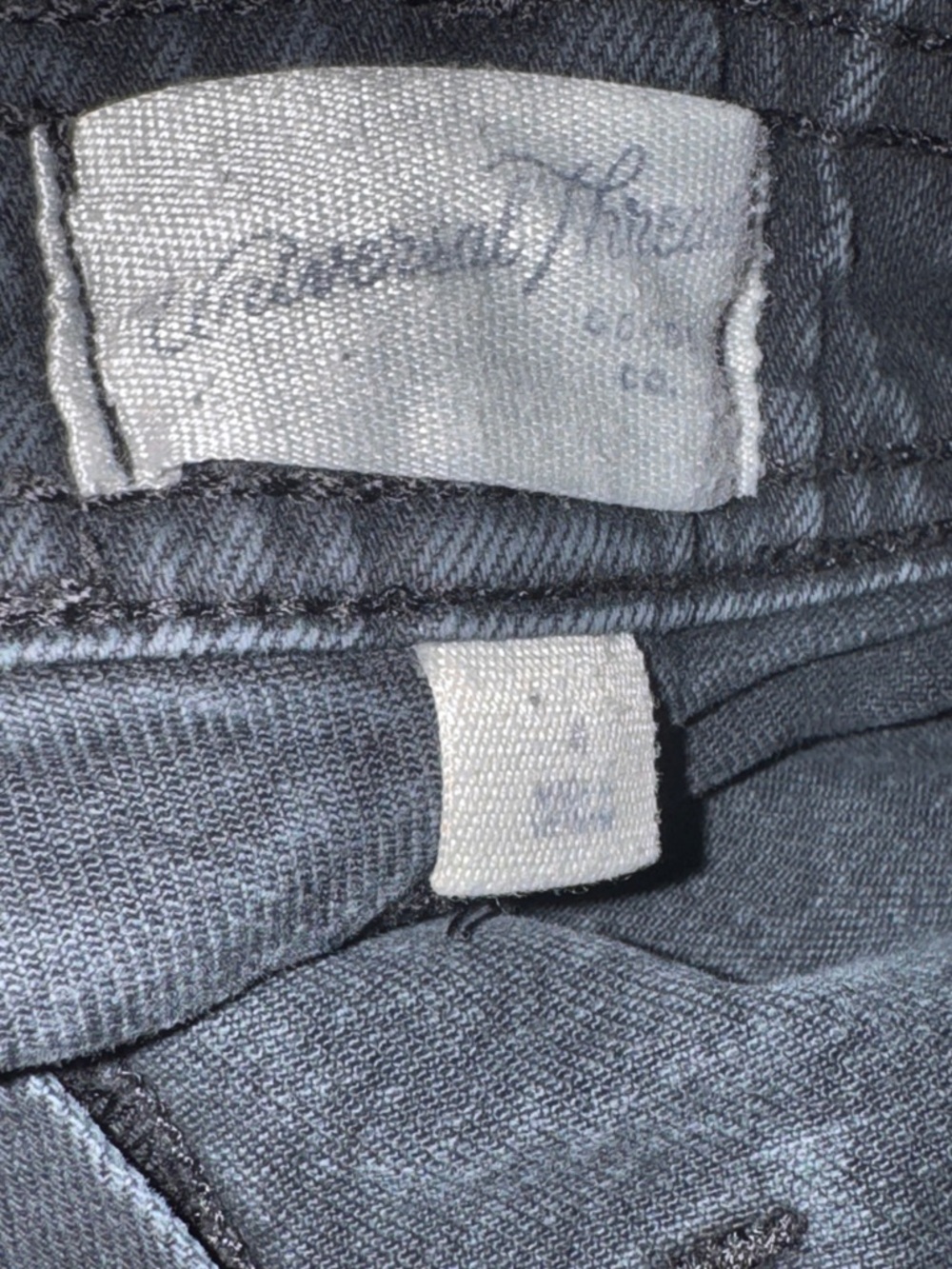Universal Thread Sailor Wide Leg High Rise washed black jeans Sz 4 - Picture 5 of 10